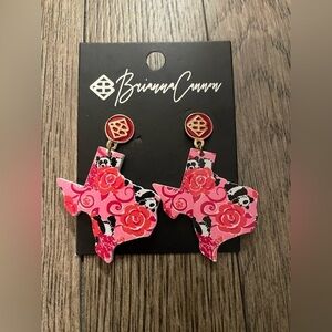 Brianna Cannon Alpha Omicron Pi Texas shaped post back earrings